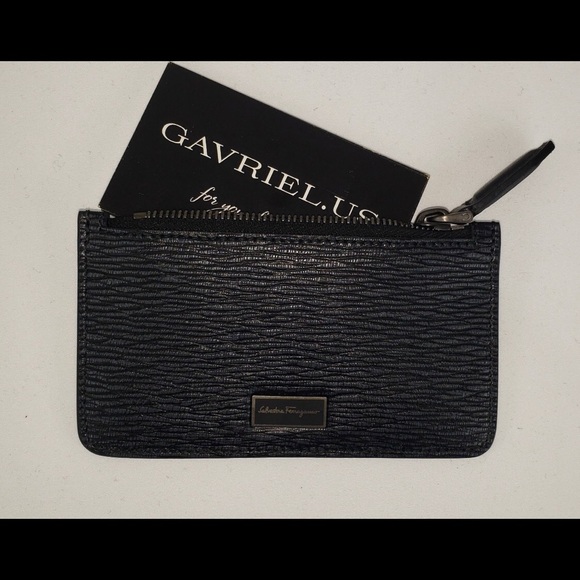 Salvatore Ferragamo Card Holder Wallet in Black NEW IN BOX - Picture 6 of 7